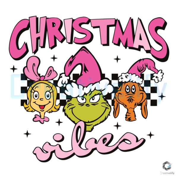 retro-pink-grinch-friends-christmas-vibes-svg-for-cricut-files