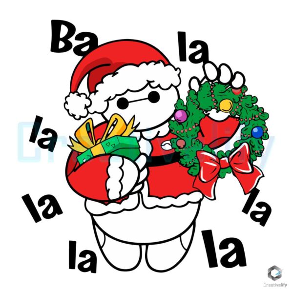 Merry Christmas Baymax Wreath SVG File