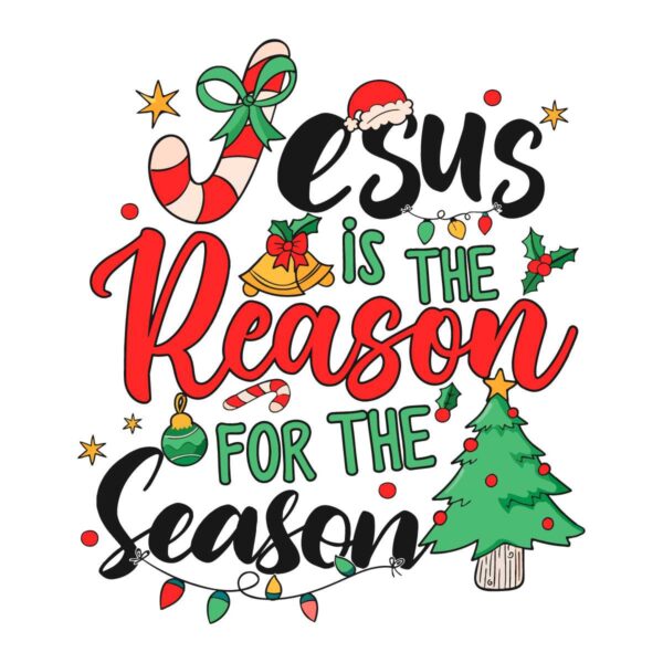 Jesus Is The Reason Merry Xmas SVG File