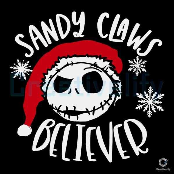 Sandy Claws Believer Jack Christmas SVG File