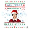 Harry Styles All I Want For Christmas PNG