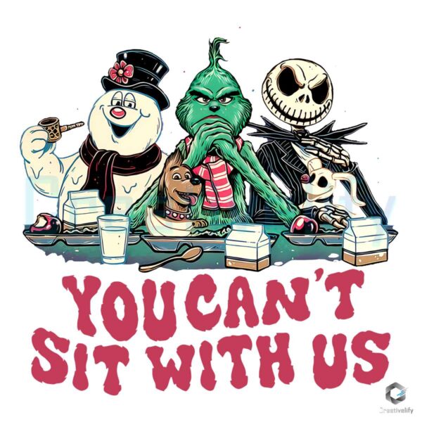 you-cant-sit-with-us-frosty-and-friends-svg-for-cricut-files