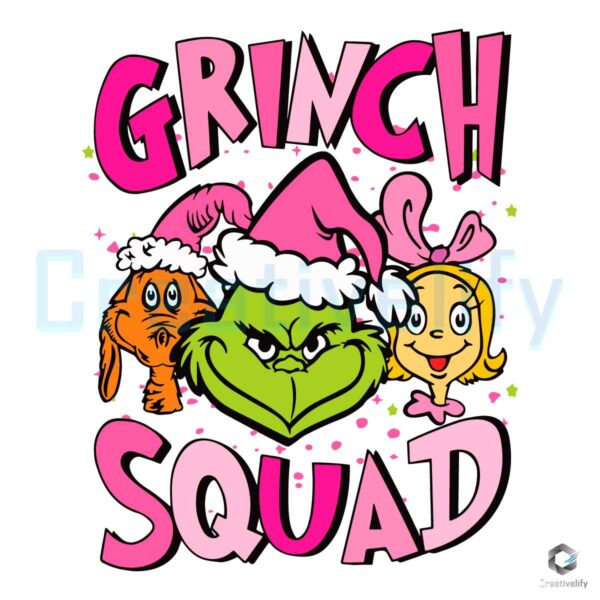 retro-pink-christmas-grinch-squad-svg-digital-cricut-file