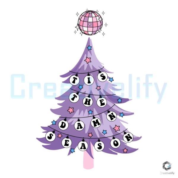 Tis The Damn Season Taylor Christmas Tree SVG