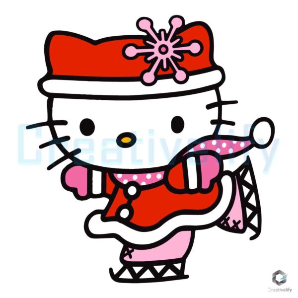 Santa Hello Kitty Christmas Vibe SVG File For Cricut