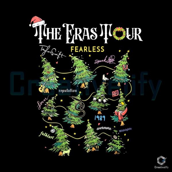 The Eras Tour Christmas Tree SVG Cricut File