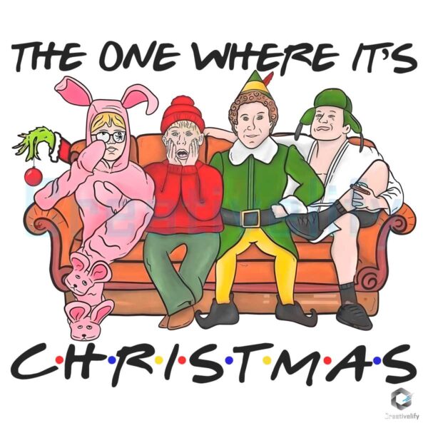 the-one-where-its-christmas-friends-png-download