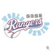Texas Team 2023 World Series Baseball SVG File