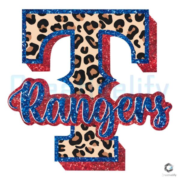 retro-texas-rangers-faux-sequins-glitter-png-download