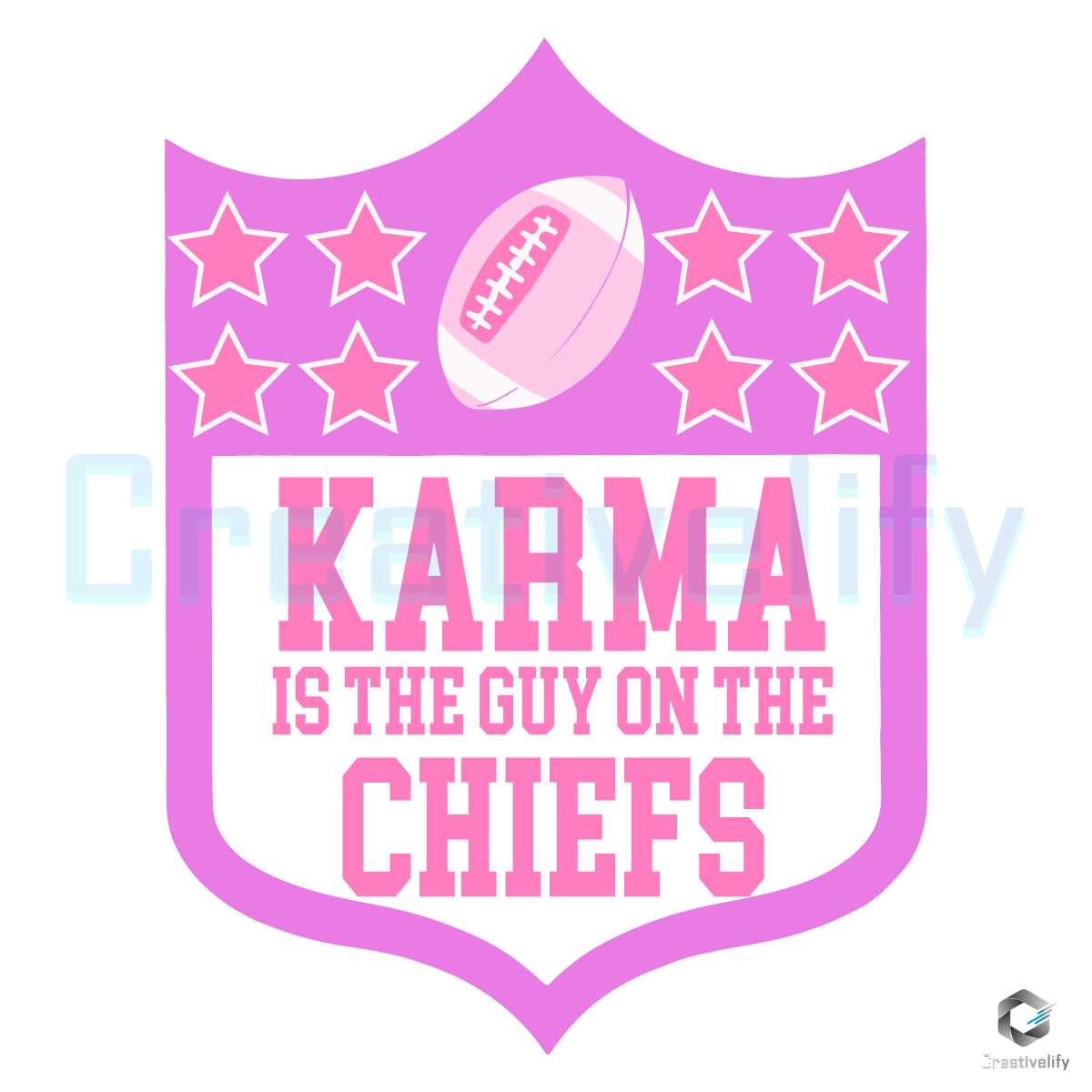 Karma Is The Guy On The Chiefs SVG Taylor Swift Lyrics File CreativeLify