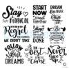 Motivational Positive Quotes Life SVG File Bundle