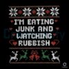 eating-junk-and-watching-rubbish-christmas-quote-svg