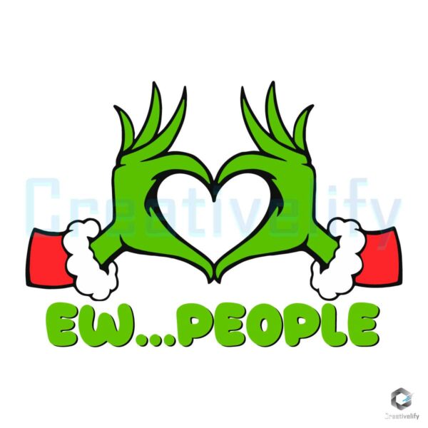 retro-ew-people-grinch-hand-svg