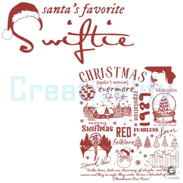 Santas Favorite Swiftie Christmas SVG File