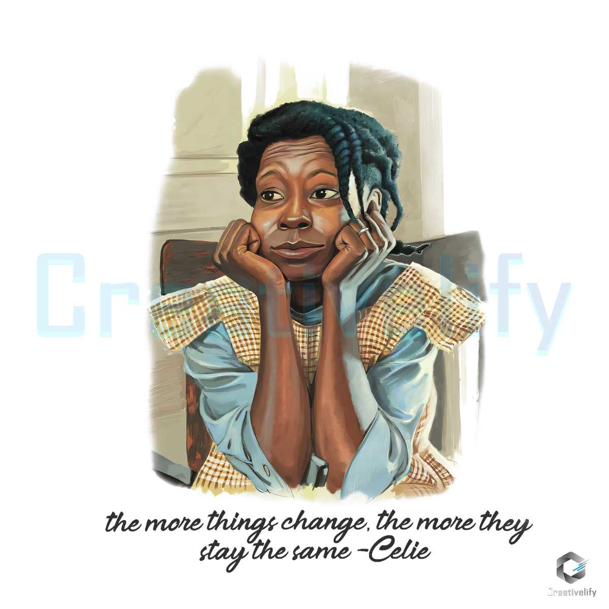 The More Things Change Celie PNG Color Purple Vintage File - CreativeLify