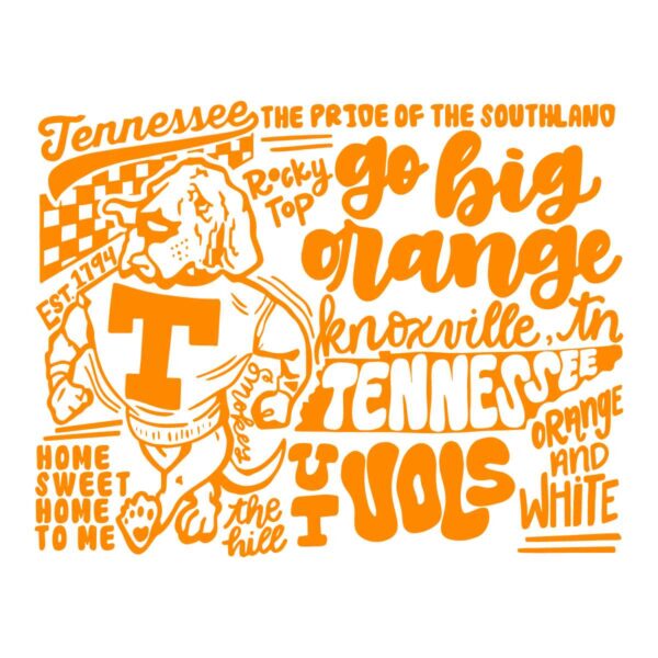 Go Big Orange Tennessee Vols Football SVG