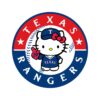 Texas Rangers Baseball Hello Kitty Svg File