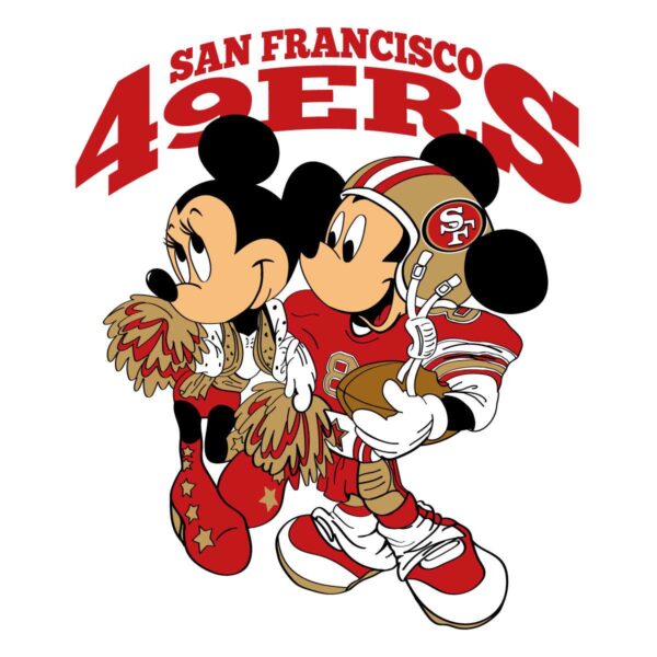 Mickey Minnie San Francisco 49ers Team SVG