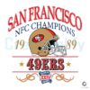 San Francisco 49ers Champions 1989 SVG