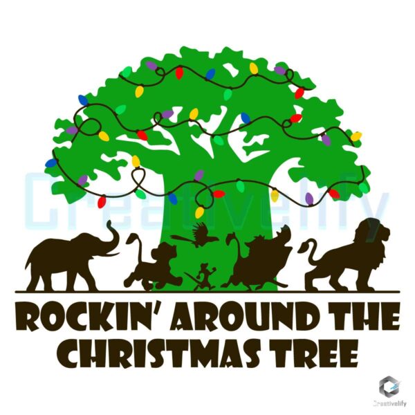 Rockin Around The Christmas Tree SVG File