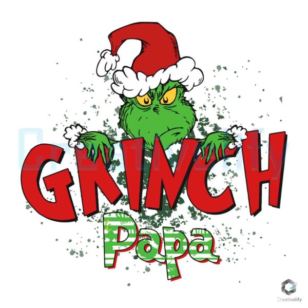 retro-grinch-papa-christmas-svg