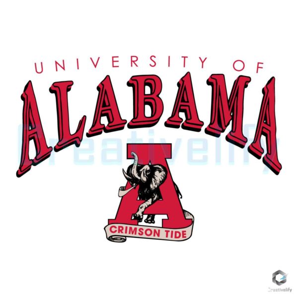 University of Alabama Football Team SVG