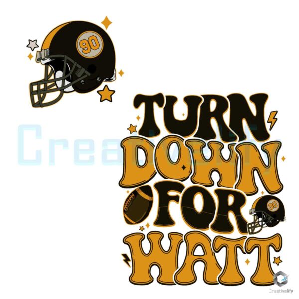 Turn Down For Watt Pittsburgh Steelers SVG