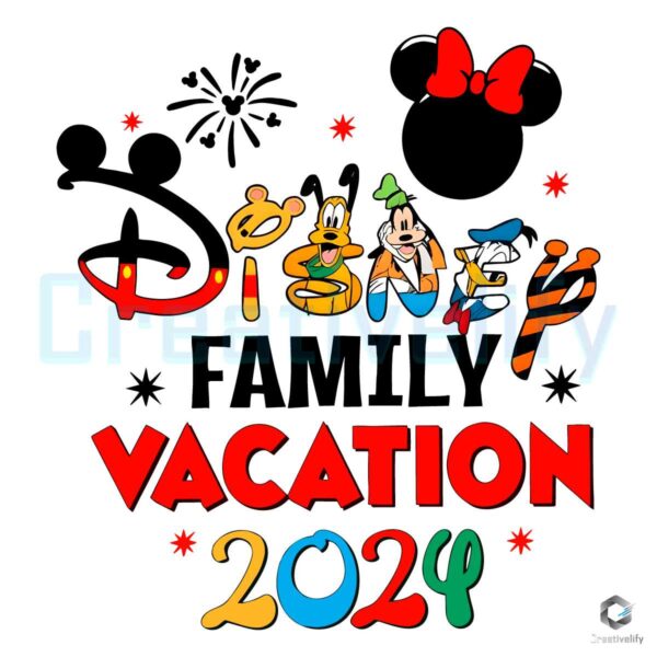 Disney Family Vacation 2024 PNG Disneyland Squad File CreativeLify