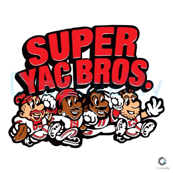 Super YAC Bros 49ers Football Team SVG File