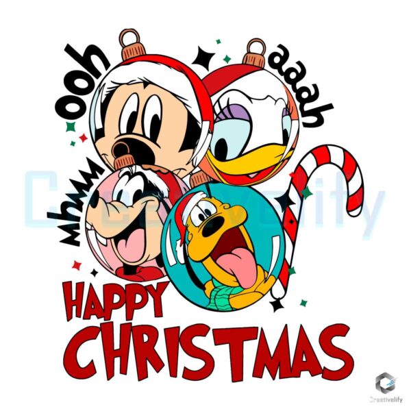 Disney Friends Christmas Balls SVG File