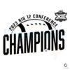 Big 12 Conference Champions Football SVG