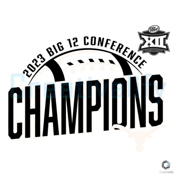 Big 12 Conference Champions Football SVG