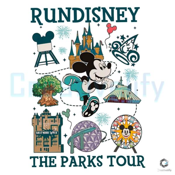 RunDisney Mickey The Parks Tour PNG File