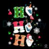 Cute Ho Ho Ho Olaf Frozen Christmas PNG
