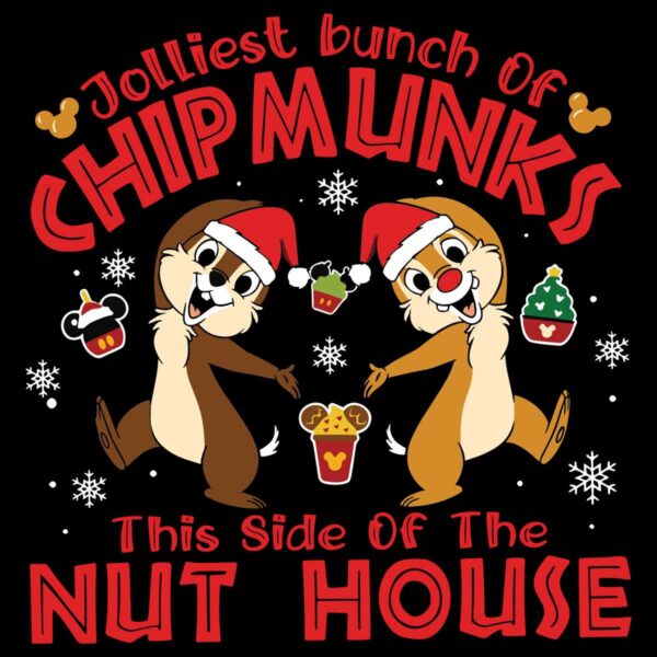 Jolliest Bunch Of Chipmunks Christmas SVG