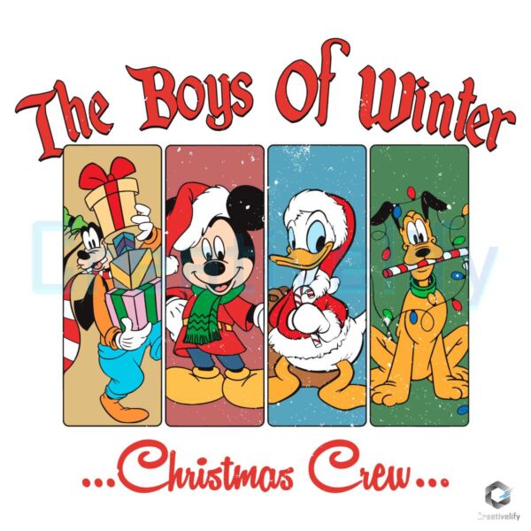 The Boys Of Winter Chrismas Crew SVG File