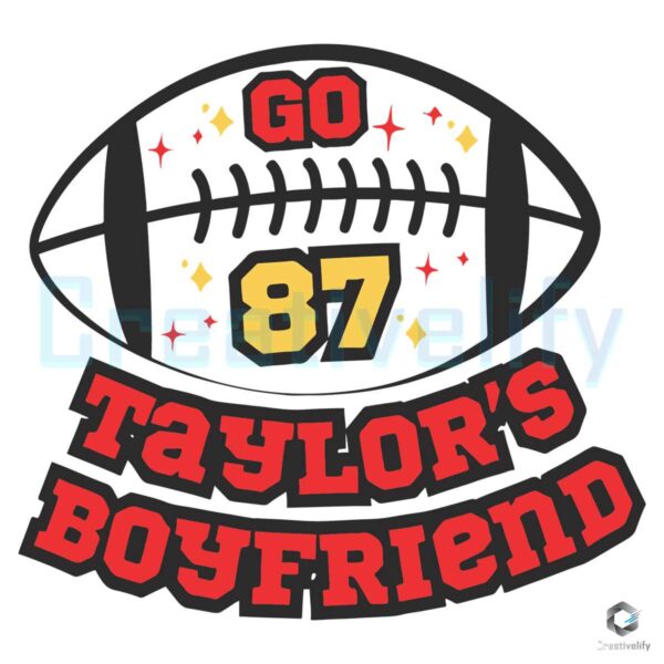 Go 87 Taylors Boyfriend Football SVG