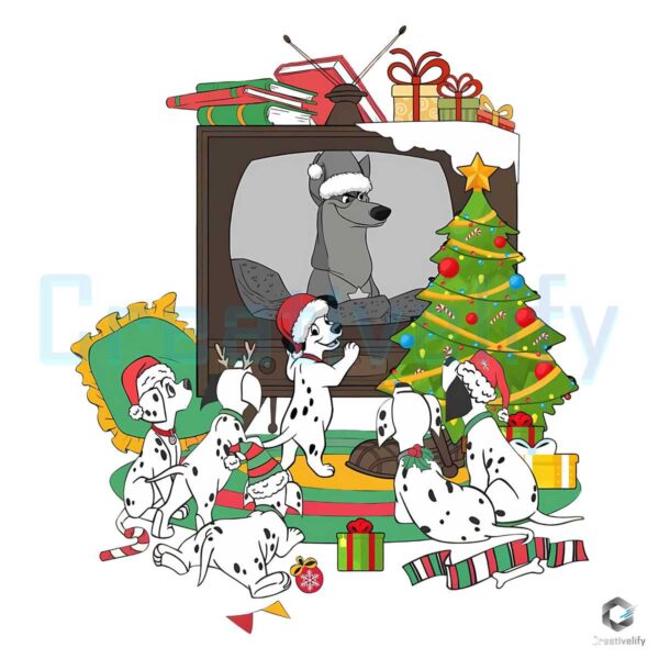 101-dalmatians-watching-tv-christmas-light-png