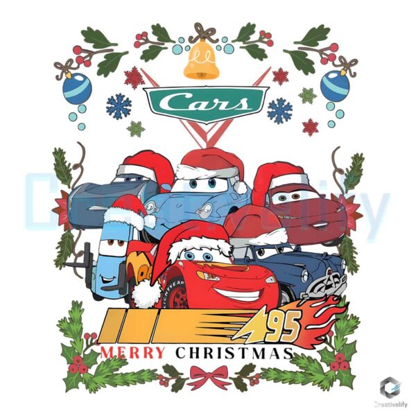 lightning-mcqueen-tow-mater-cars-merry-christmas-png