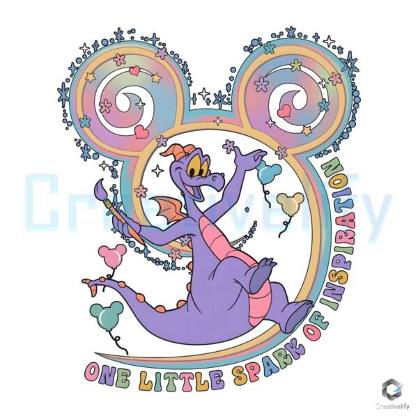 One Little Spark Figment Dragon PNG File