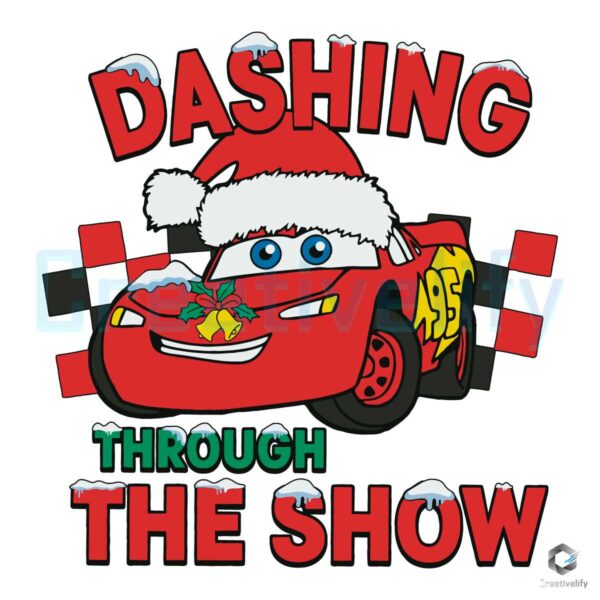 dashing-through-the-snow-lightning-mcqueen-svg