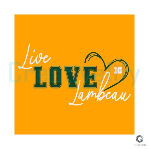 live-love-lambeau-number-10-heart-svg