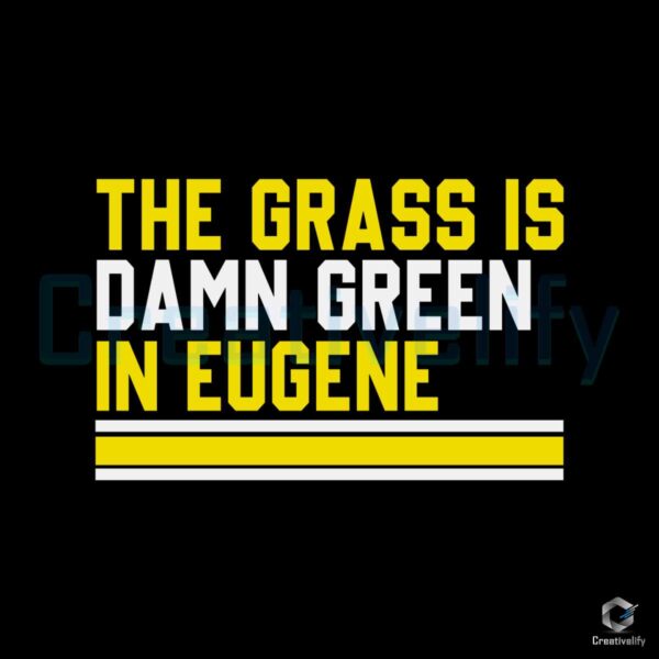 Oregon Ducks Green In Eugene Football SVG