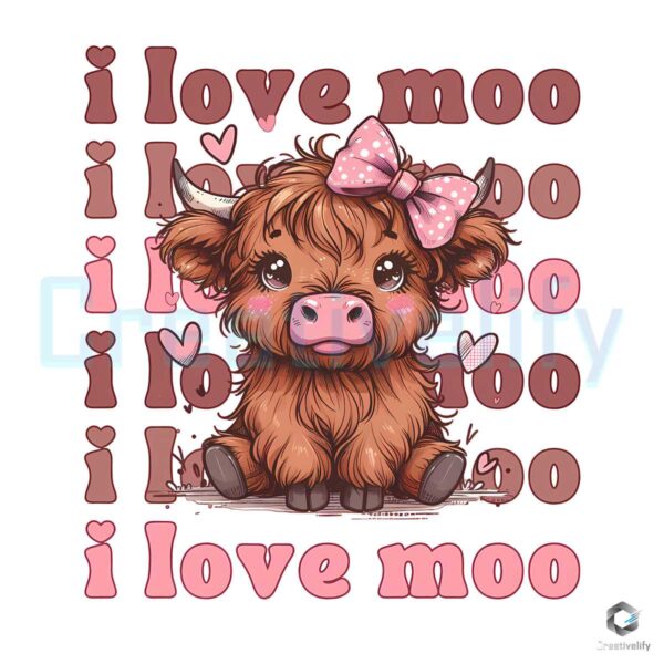 valentine-highland-cow-western-i-love-you-png