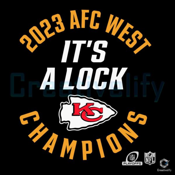 2023-afc-west-champions-its-a-lock-svg