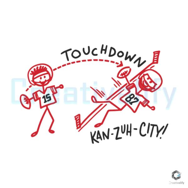 Touchdown Kan Zuh City Chiefs SVG File