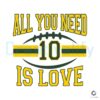 all-you-need-is-love-green-bay-svg