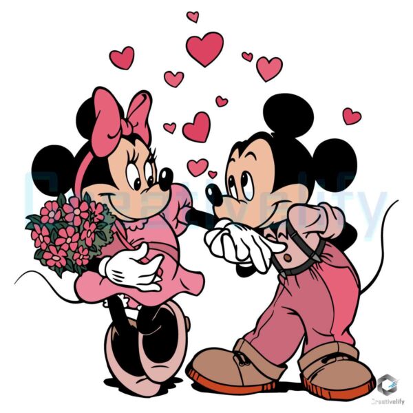 Love Mickey and Minnie Valentine's Day SVG