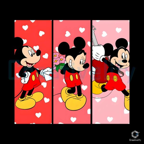 Disneyland Mickey Heart Valentine PNG
