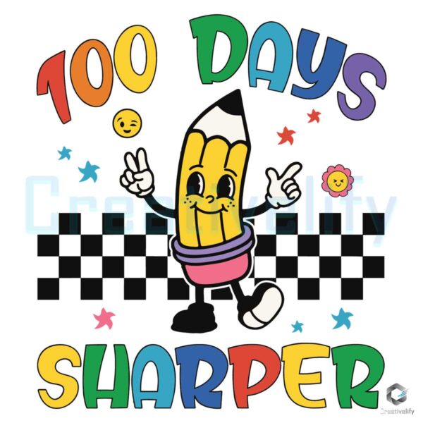 100-days-sharper-cute-pencil-svg
